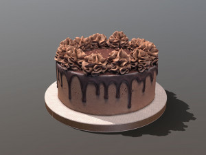 Chocolate Gateau 3D Модель