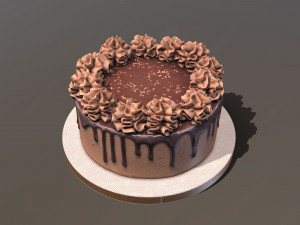 Chocolate Gateau 3D Модель