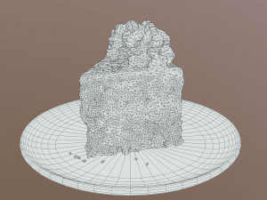 A Slice Of Chocolate Gateau Modelo 3D