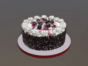 Bolo Floresta Negra Modelo 3D