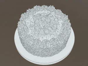 Bolo Floresta Negra Modelo 3D