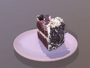 A Slice Of Black Forest Gateau Modelo 3D