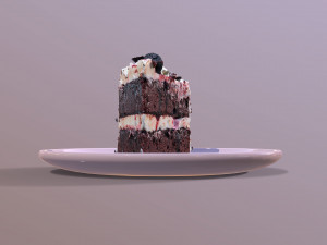 A Slice Of Black Forest Gateau Modelo 3D