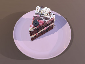 A Slice Of Black Forest Gateau Modelo 3D