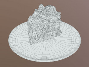 A Slice Of Black Forest Gateau Modelo 3D