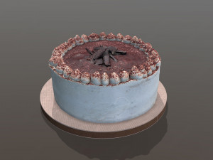 Tiramisu Cake 3D Модель