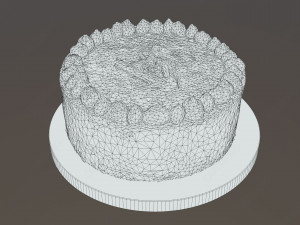 Tiramisu Cake 3D Модель
