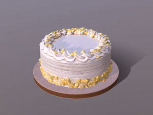 Lemon Drizzle Cake 3D Model