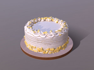 Lemon Drizzle Cake Modelo 3D