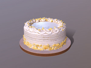 Lemon Drizzle Cake 3D Модель