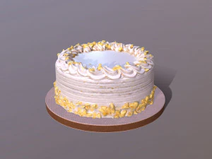 Lemon Drizzle Cake 3D Model