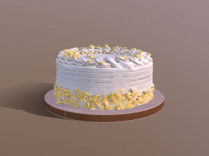 Lemon Drizzle Cake 3D Модель