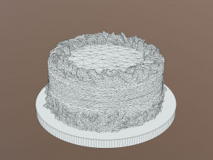 Lemon Drizzle Cake 3D Модель
