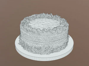 Lemon Drizzle Cake 3D Model
