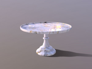 Mosser Marble Cake Stand 3D Model