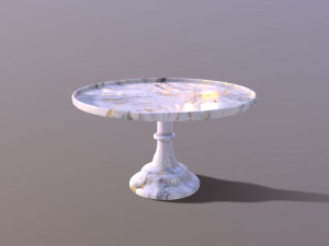 Mosser Marble Cake Stand Modelo 3D