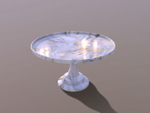 Mosser Marble Cake Stand Modelo 3D
