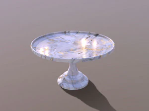 Mosser Marble Cake Stand 3D Model
