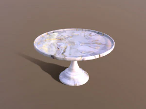 Mosser Marble Cake Stand 3D Model