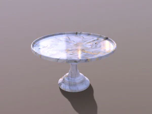 Mosser Marble Cake Stand 3D Model