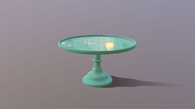 3D Mosser Glass Cake Stands all colours Modelo 3D .c4d .max .obj .3ds .fbx .stl .blend 