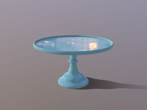 3D Mosser Glass Cake Stands all colours Modelo 3D