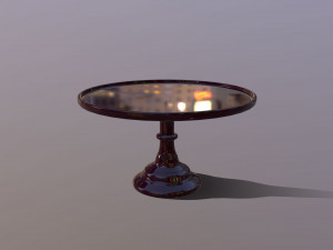 3D Mosser Glass Cake Stands all colours Modelo 3D