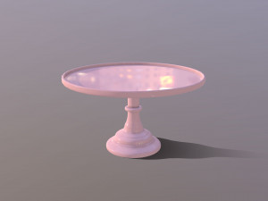 3D Mosser Glass Cake Stands all colours Modelo 3D