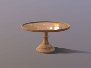 3D Mosser Glass Cake Stands all colours Modelo 3D