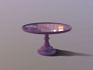 3D Mosser Glass Cake Stands all colours Modelo 3D