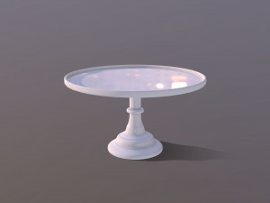3D Mosser Glass Cake Stands all colours Modelo 3D