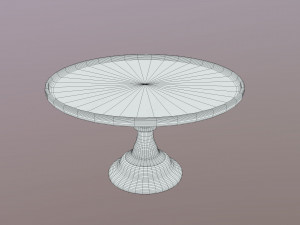 3D Mosser Glass Cake Stands all colours Modelo 3D