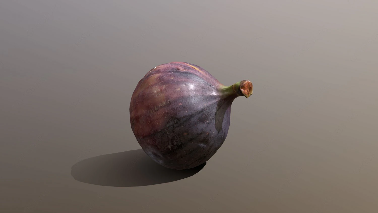 Turkish Black Bursa Fig 3D Model .c4d .max .obj .3ds .fbx .stl .blend 