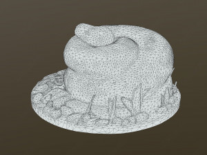 Python Snake Cake Modelo 3D