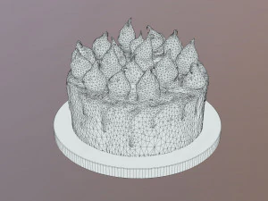 Spooky Ghosts Halloween Cake 3D Model