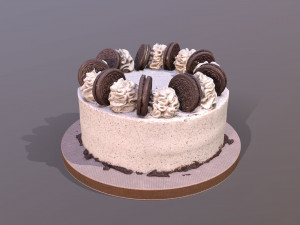 Oreo Cookie Cake 3D Model