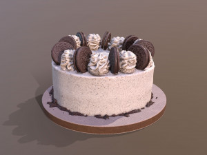 Oreo Cookie Cake 3D Model