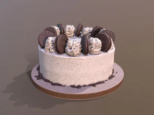 Oreo Cookie Cake 3D Model