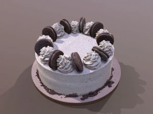 Oreo Cookie Cake 3D Model