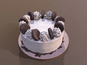 Oreo Cookie Cake 3D Model