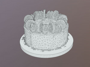 Oreo Cookie Cake 3D Model