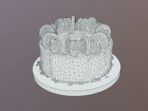 Oreo Cookie Cake 3D Model
