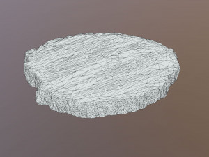 Wooden Log Slice Wedding Cake Stand Modelo 3D