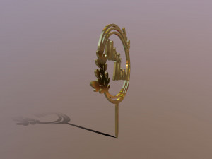 Mr Mrs Wedding Cake Topper 3D Model