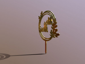 Mr Mrs Wedding Cake Topper 3D Model