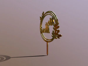 Mr Mrs Wedding Cake Topper 3D Model
