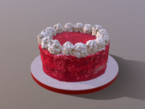 Red Velvet Cake 3D 模型