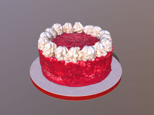 Red Velvet Cake 3D 模型