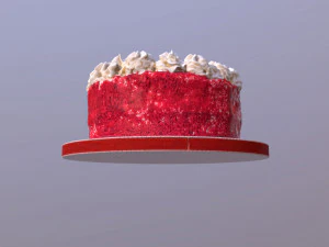Red Velvet Cake 3D Model