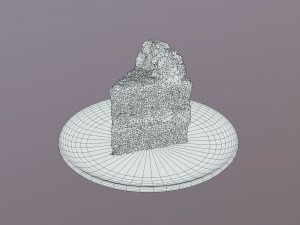 A Slice Of Red Velvet Cake Modelo 3D